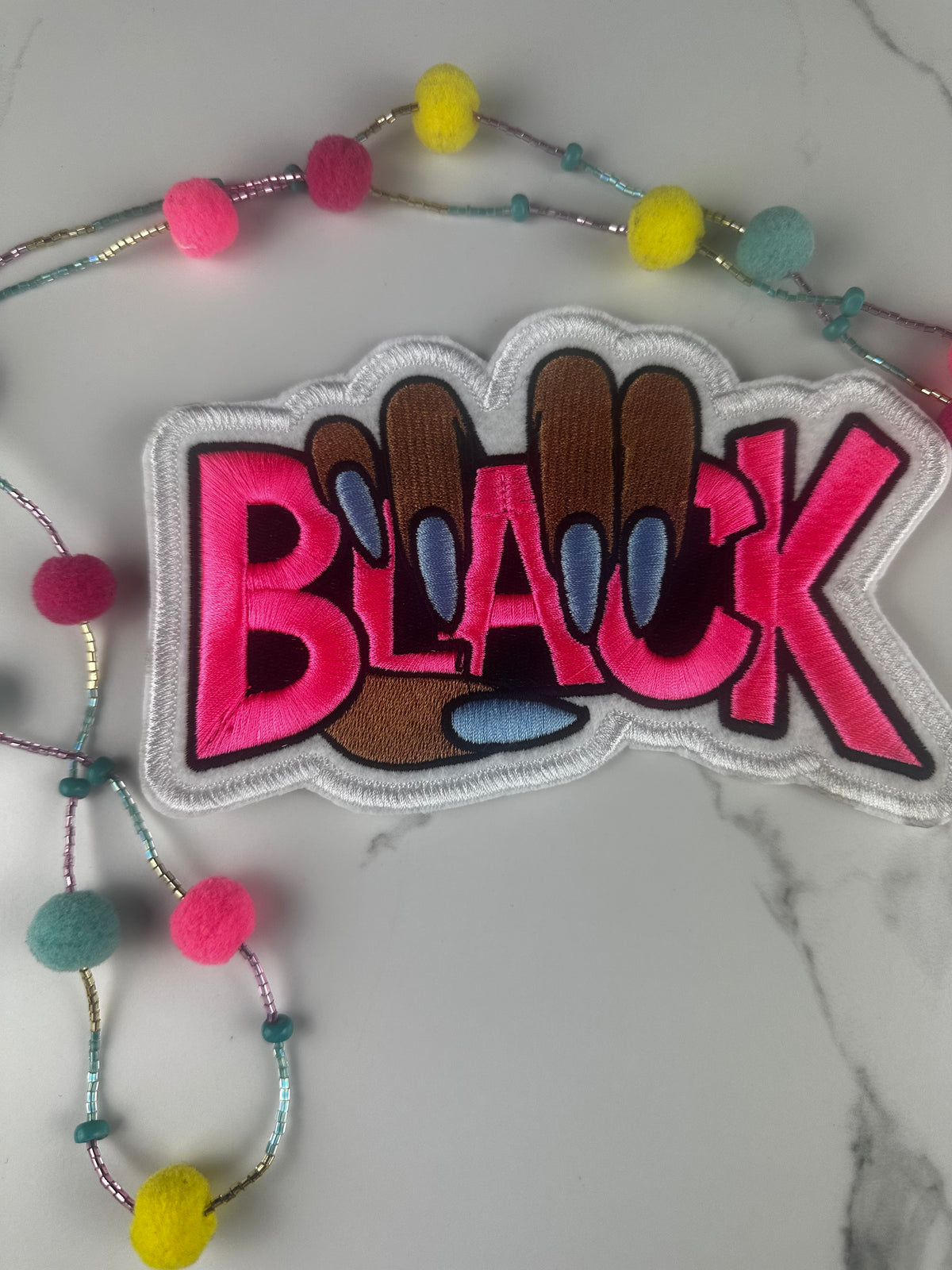 Black Woman Nail Patch, Afrocentric Embroidered Patch, Black Girl Magic Patch, Manicure Nail Art Patch, Sew On