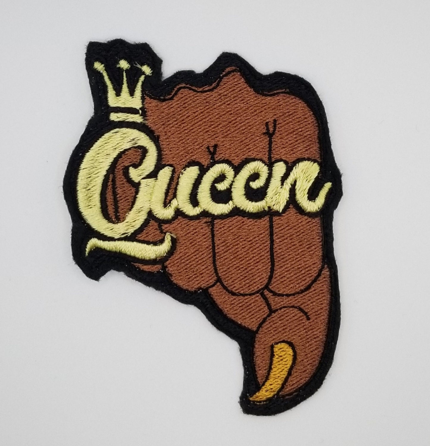 Queen Fist Sew On Embroidery Patch for Jeans Jacket Designs, Fist Patch, Embroidered Patch, Black Queen Patch 6.00