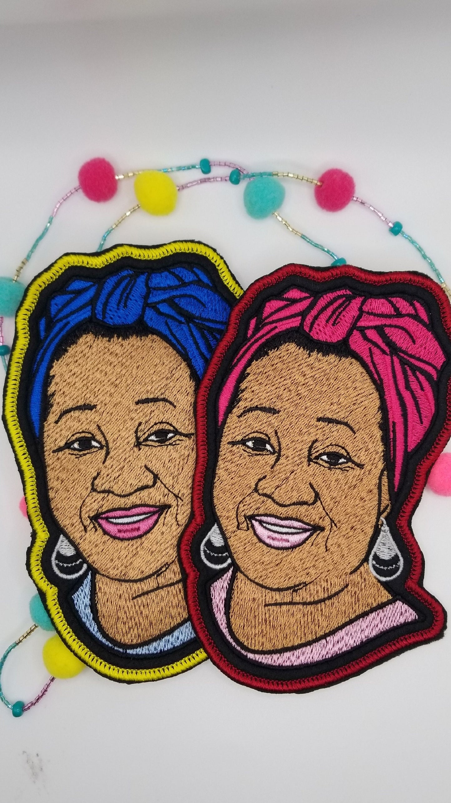 Mother's Day 4x6 Black Woman Grandmother Embroidery Iron On Patch, Multi Colors Available. 9.99