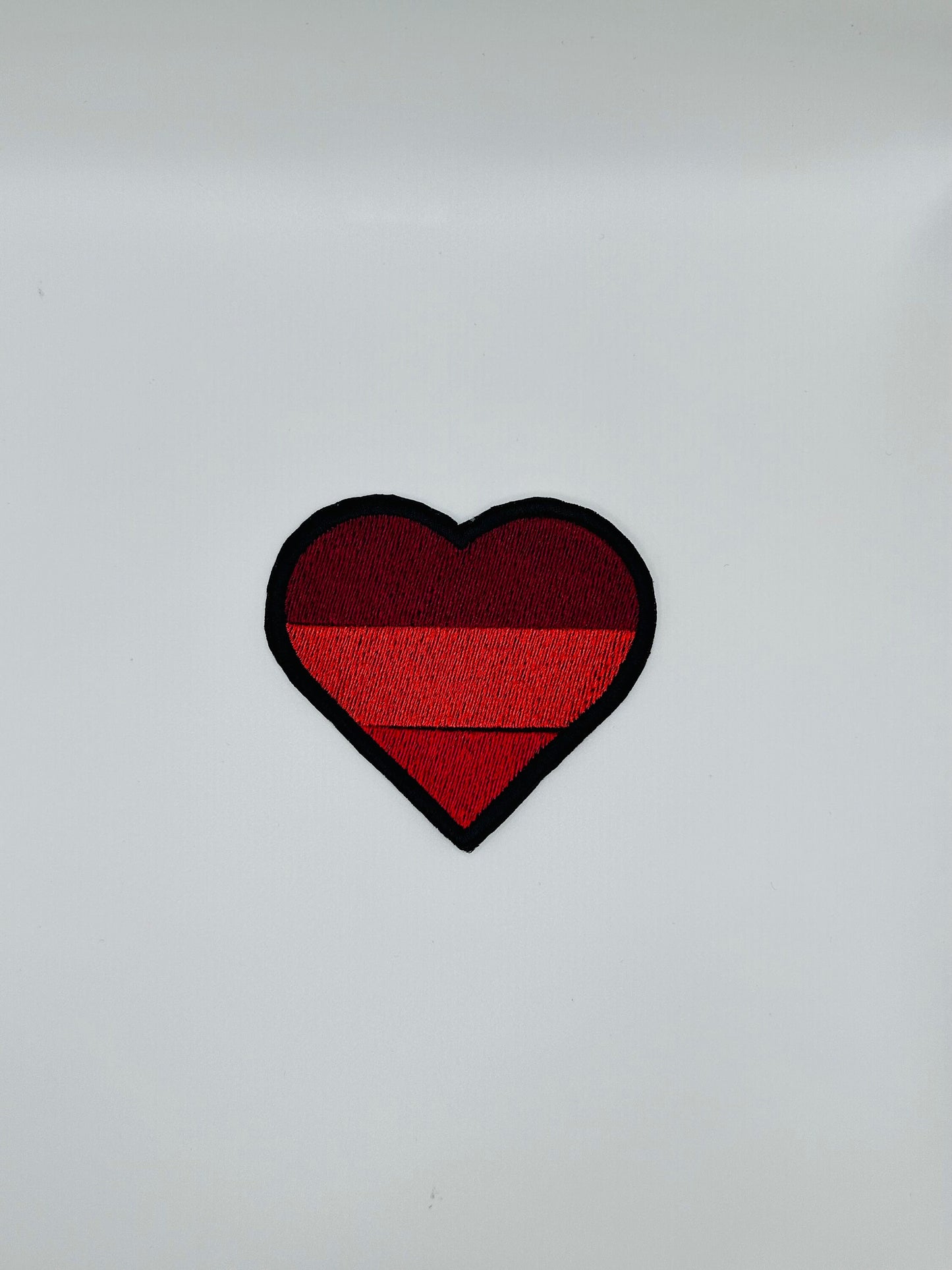 Small African Inspired Heart Patch: Sew-On Embroidery