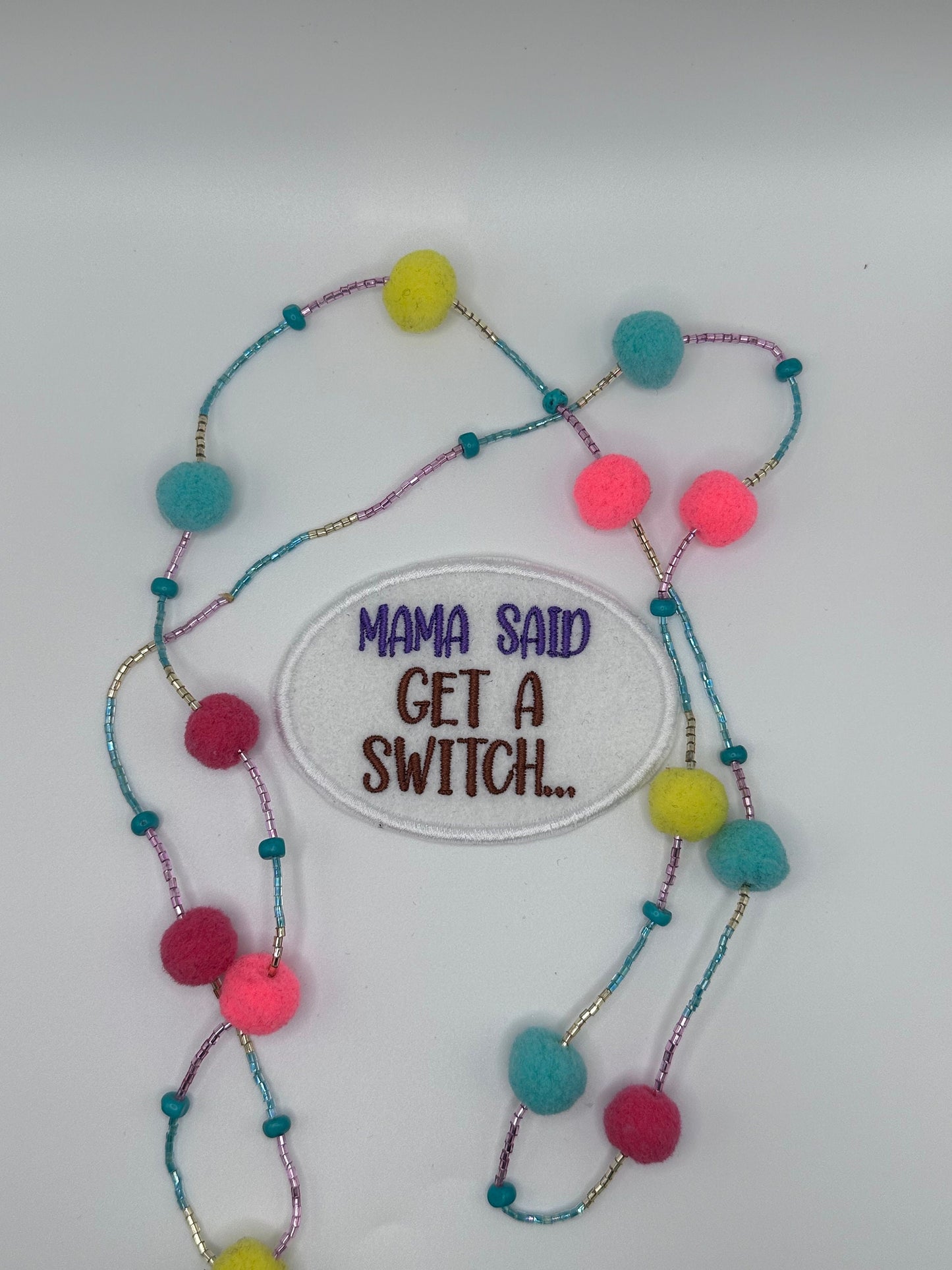 Mama "SAID" Embroidery Sew On Patch with Iron on backing for placement. Things My Mama used to say . 7.30