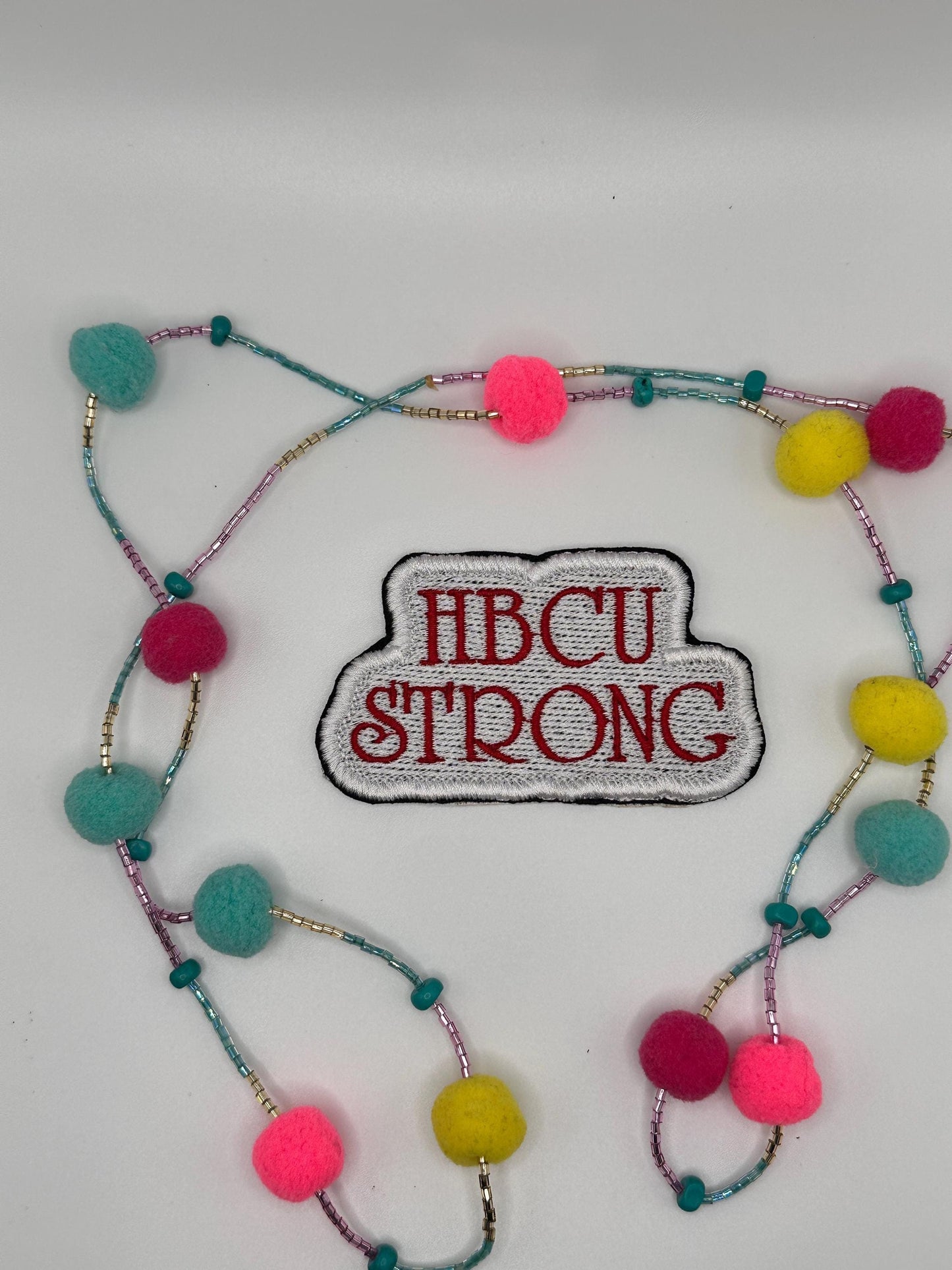 HBCU Handmade Embroidery Sew on patch with Iron On backing, Historically Black College or University Patches 6.52