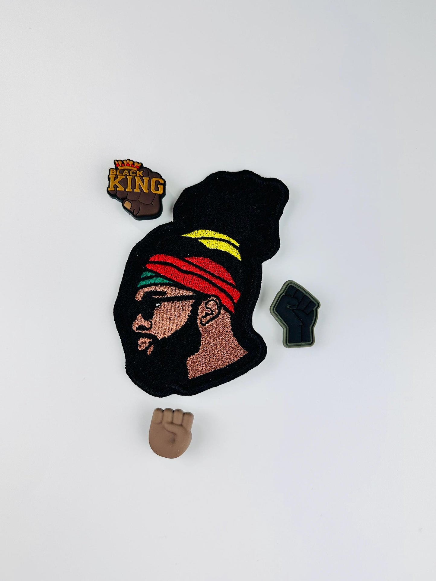 African American Man Embroidery Patch. Patch is Sew on with iron on adhesive. Ethnic patch. 6.50