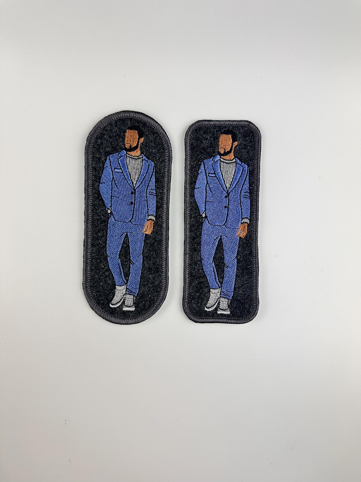 Black King Embroidery Patch: GQ Style Sew-On Applique