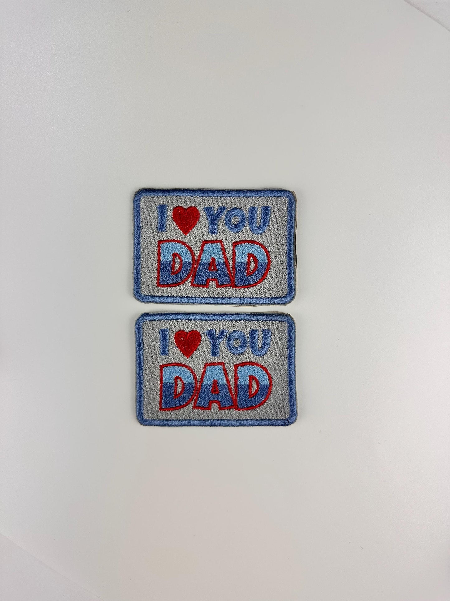 I Love You Dad Embroidery Patch. Iron on adhesive for placement. Dad, Father, Daddy 5.00
