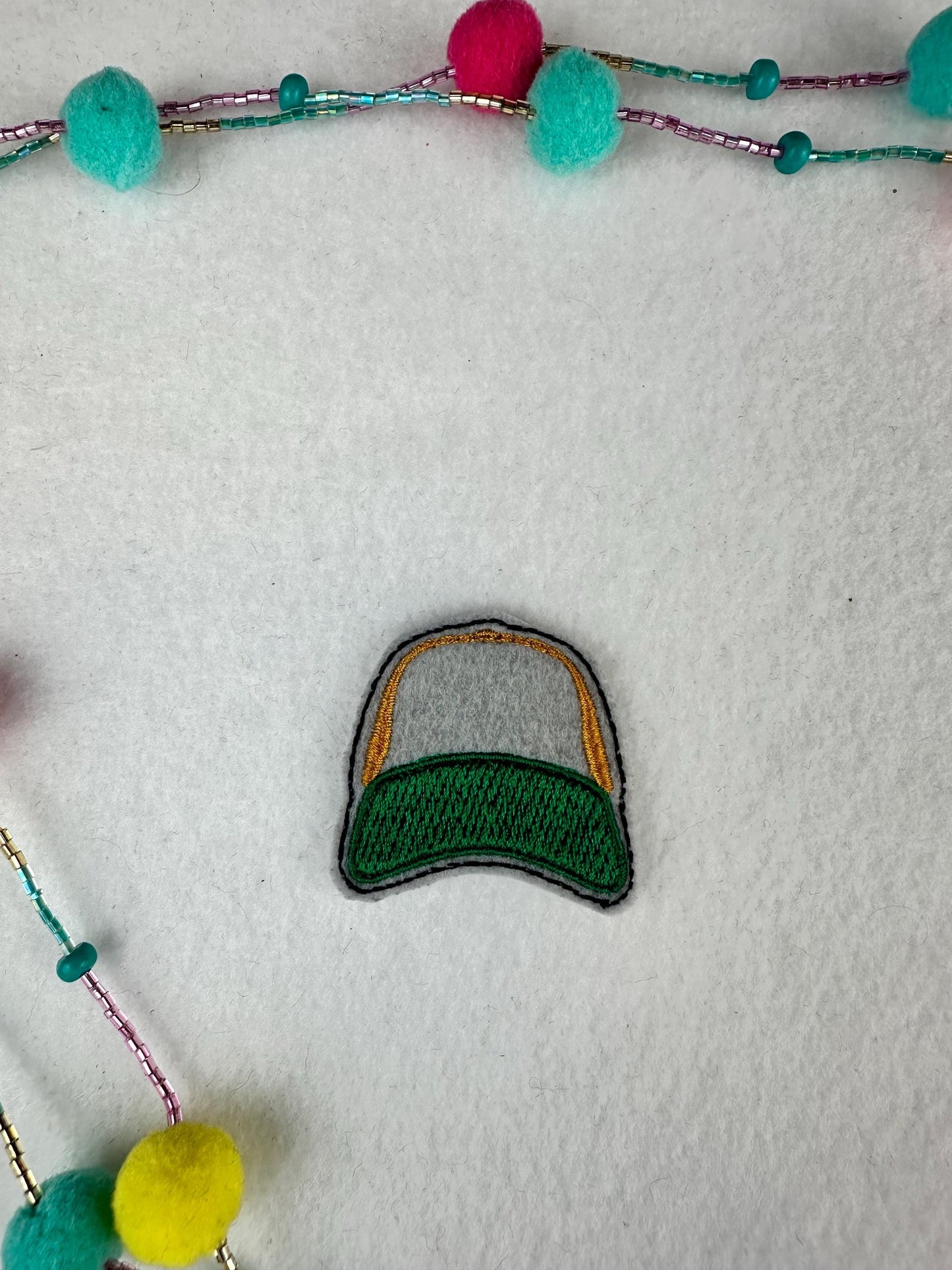 Trucker hat mini Embroidery | truck driver | long haul trucker patch