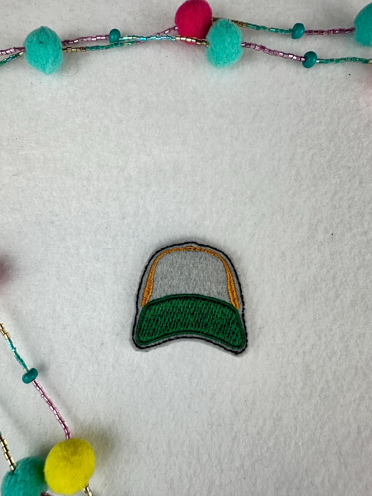 Trucker hat mini Embroidery | truck driver | long haul trucker patch