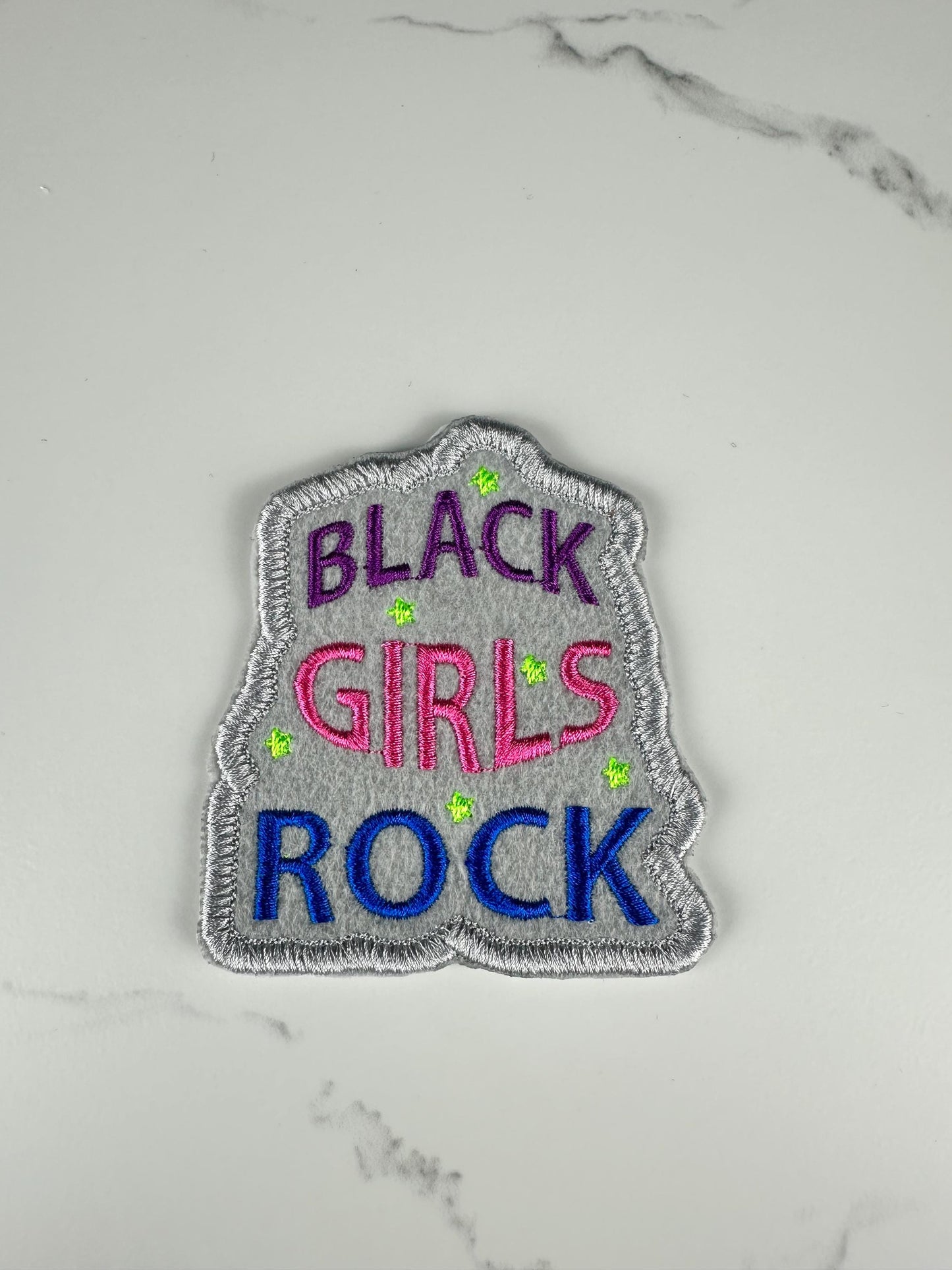 Black Girls Rock Embroidery Patch, Black Girl Magic Patch, Afrocentric Patch, Melanin Patch, Sew On Patch with Iron On for placement.