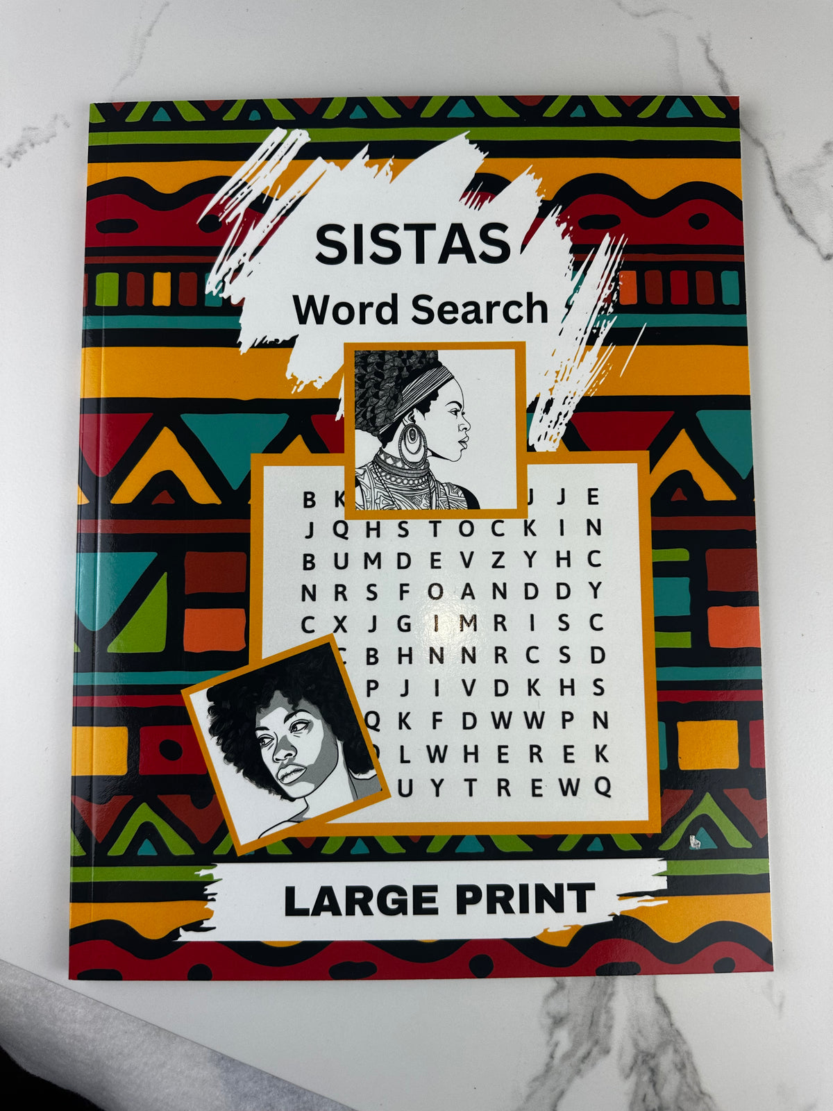 SISTAS Large Print Word Search Puzzle Book | 55 Pages | 8.5 x 11 Paperback