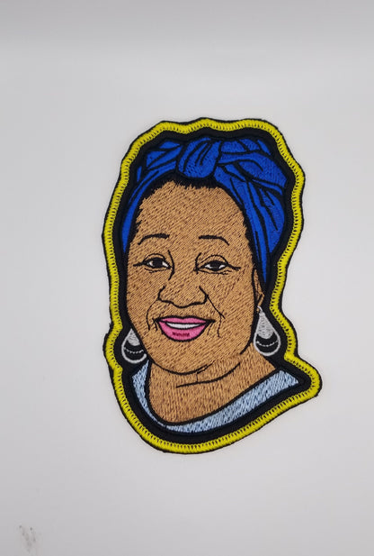 Mother's Day 4x6 Black Woman Grandmother Embroidery Iron On Patch, Multi Colors Available. 9.99