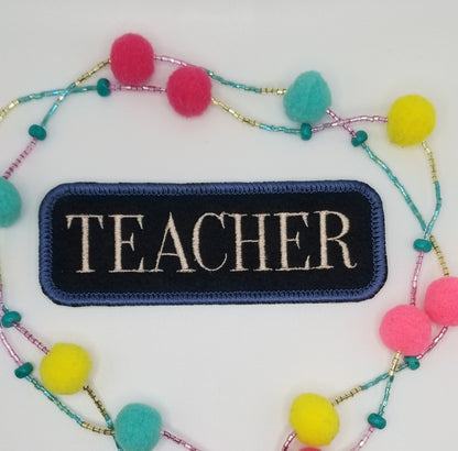Positive Words Embroidery Patch, Uplifting Affirmations, Sew-On with adhesive Iron-On to place the patch