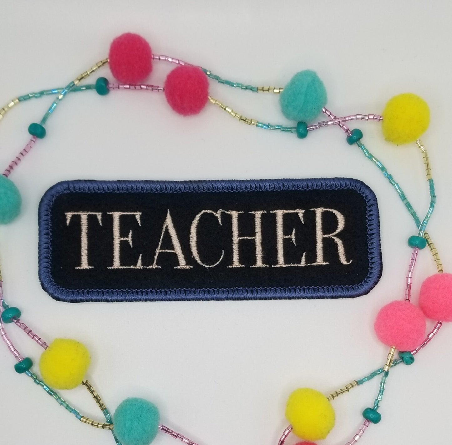 Positive Words Embroidery Patch, Sew-On Patch with Iron-On Adhesive for Placement, Uplifting Backpack Patch for Kids & Adults