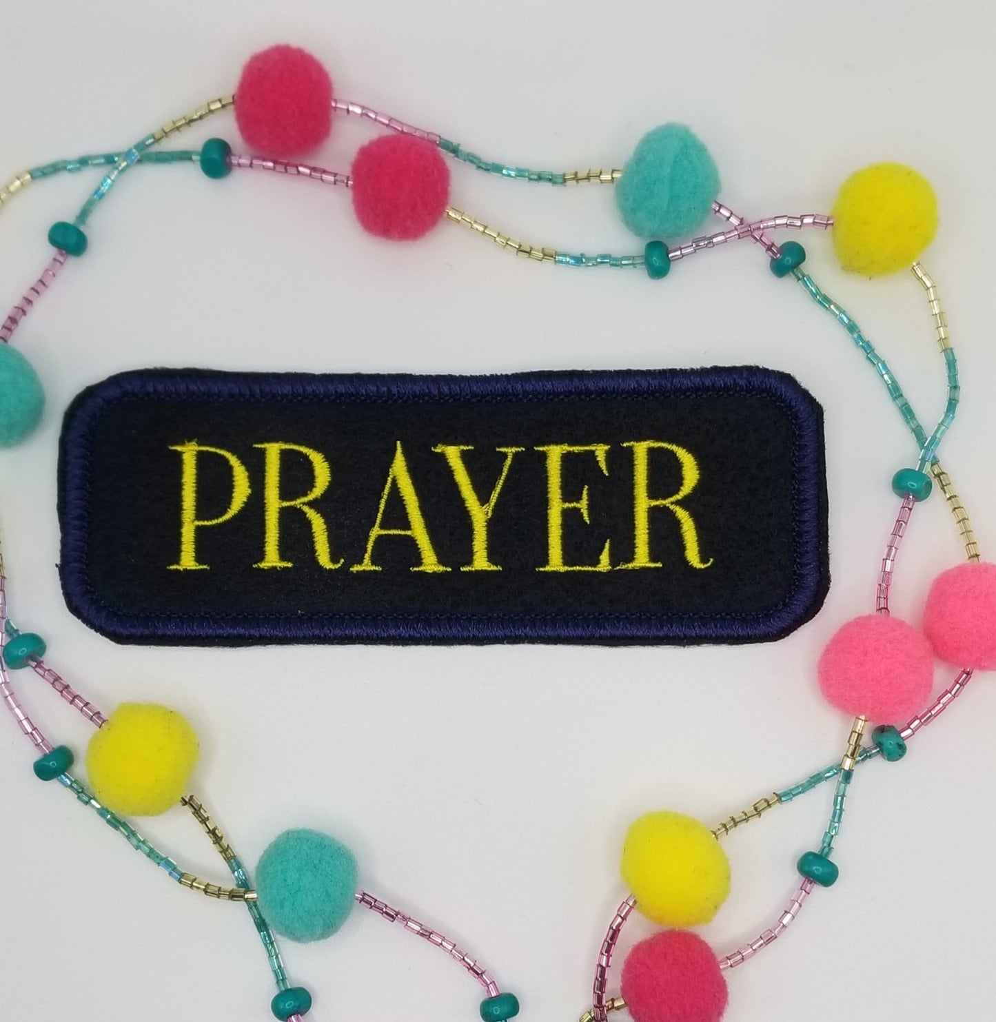Positive Words Embroidery Patch, Uplifting Affirmations, Sew-On with adhesive Iron-On to place the patch