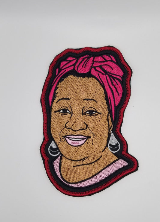 Mother's Day 4x6 Black Woman Grandmother Embroidery Iron On Patch, Multi Colors Available. 9.99