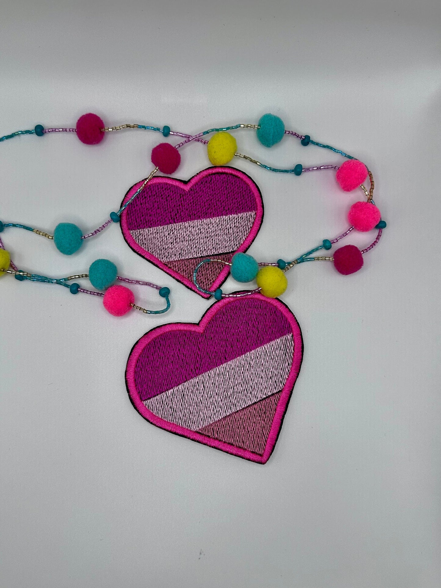 Heart Embroidery Patch Bundle, Set of 6 Heart Patches, Small & Medium Embroidered Hearts, Cute  Classic Designs