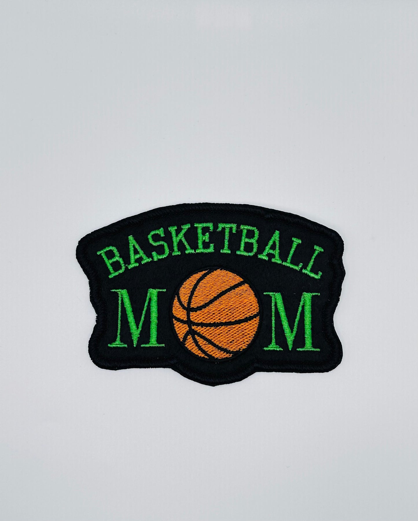 Basketball Mom Embroidery Patch, Sports Patch for Jackets, Bags & Hoodies, Red patch