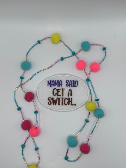 Mama "SAID" Embroidery Sew On Patch with Iron on backing for placement. Things My Mama used to say . 7.30