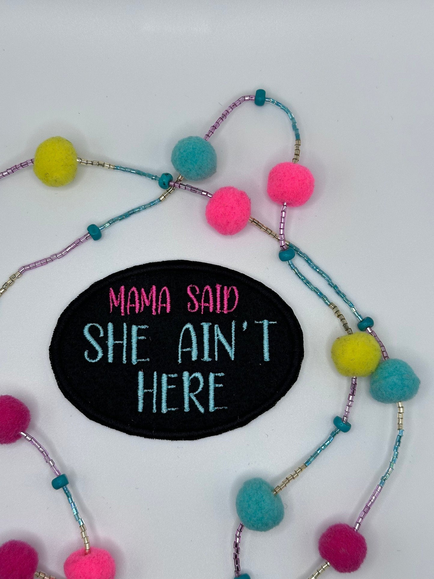 Mama "SAID" Embroidery Sew On Patch with Iron on backing for placement. Things My Mama used to say . 7.30