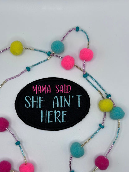Mama "SAID" Embroidery Sew On Patch with Iron on backing for placement. Things My Mama used to say . 7.30