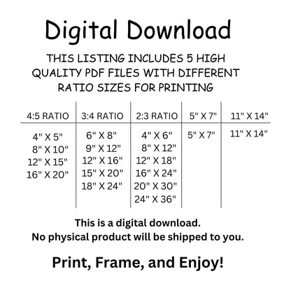 Happy Family Print: Positive Words Wall Art  2.00 (Digital Download)