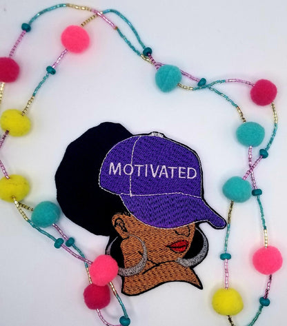 Afro Woman POSITIVE AFFIRMATION Embroidery Patches. Handmade Sew On Embroidery, Motivated, Melanin, Saved. Price is for 1 Patch. 9.97 Each