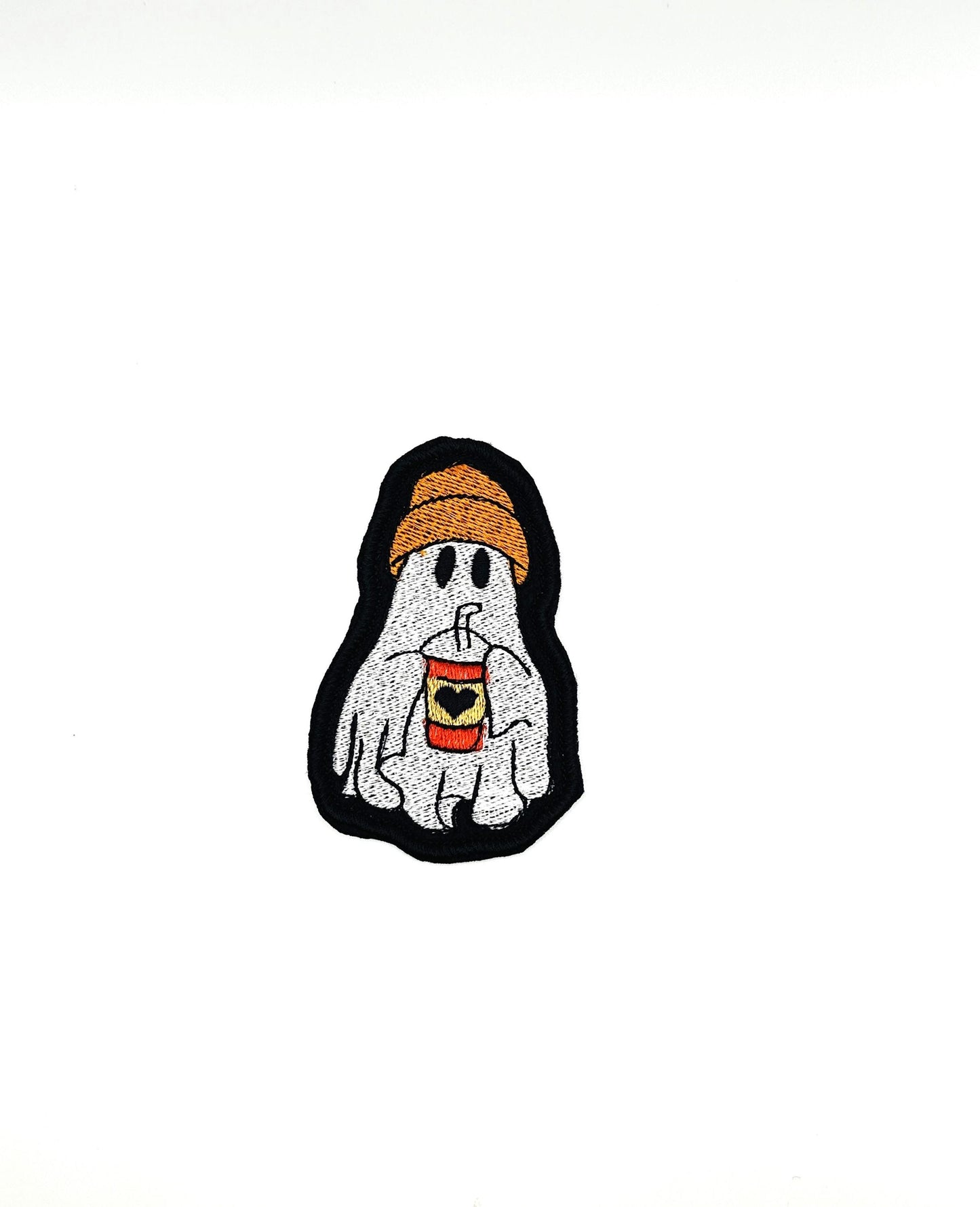 Halloween Handmade Embroidery Friendly  Ghosts drinking a beverage. 5.77