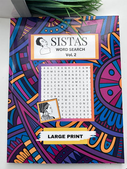 SISTAS Word Search Book: Large Print Puzzles for Adults & Teens