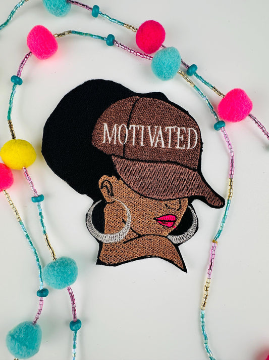 Afro Woman POSITIVE AFFIRMATION Embroidery Patches. Handmade Sew On Embroidery, Motivated, Melanin, Saved. Price is for 1 Patch. 9.97 Each