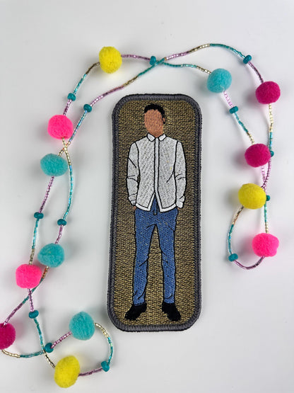 Black Men Embroidery patches. Sew on with Iron on Adhesive for placement. Black King, Gentlemen, GQ 9.00