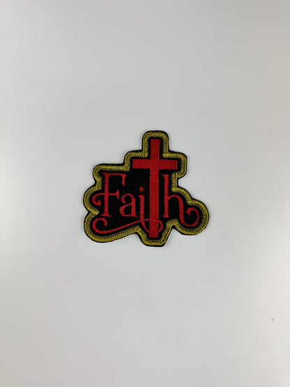 Faith Embroidery Patch: Christian Sew-On Applique