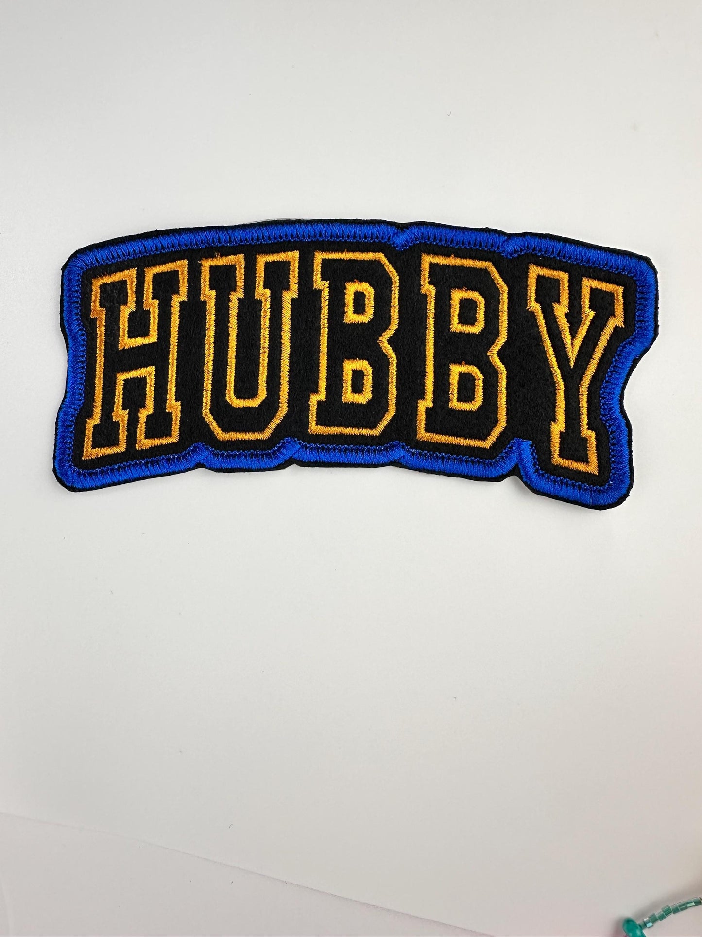 Hubby Embroidery Patch. Iron on adhesive for placement. #hubbydad, #hubbylife, #hubbymode  Father, Daddy Pop Pop  8.60