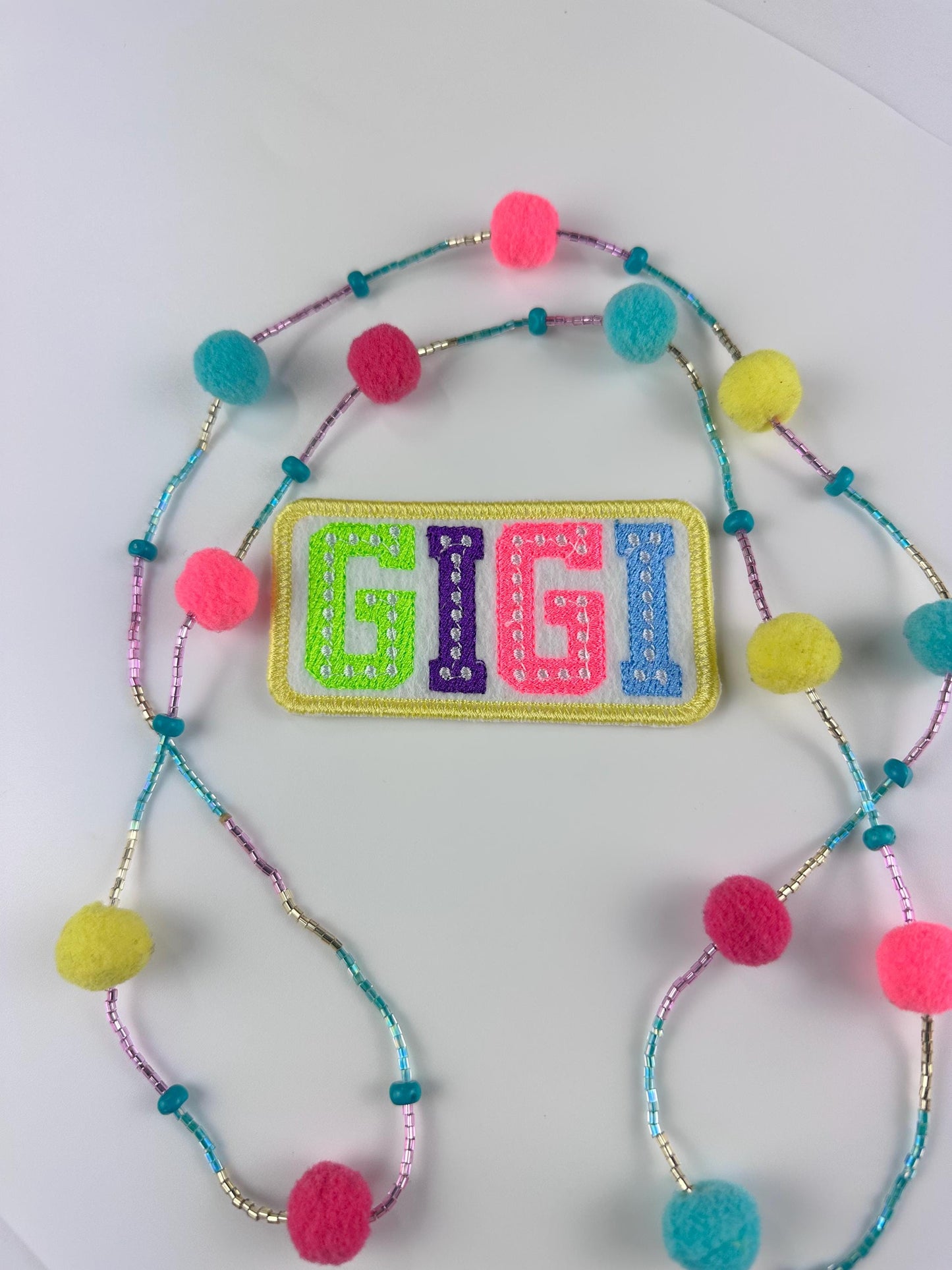 Gigi Embroidery Patch, Grandmother Sew On Patch with Iron-On Adhesive for Placement, Grandma My Gigi My Nana Patch