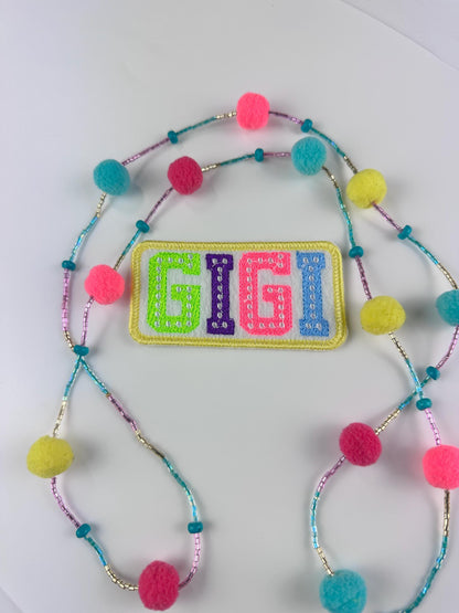 Gigi Embroidery Patch, Grandmother Sew On Patch with Iron-On Adhesive for Placement, Grandma My Gigi My Nana Patch
