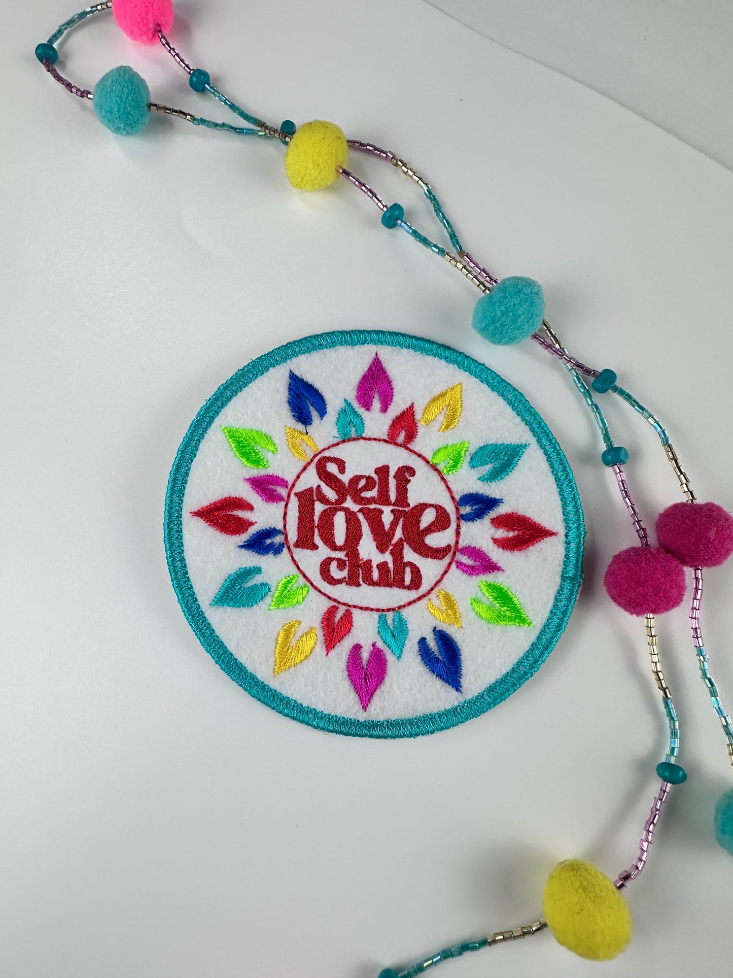 Self-Love & Self Empowerment Embroidery Patch, Inspirational Mental Health Awareness Sew-On Patch with Positive Message