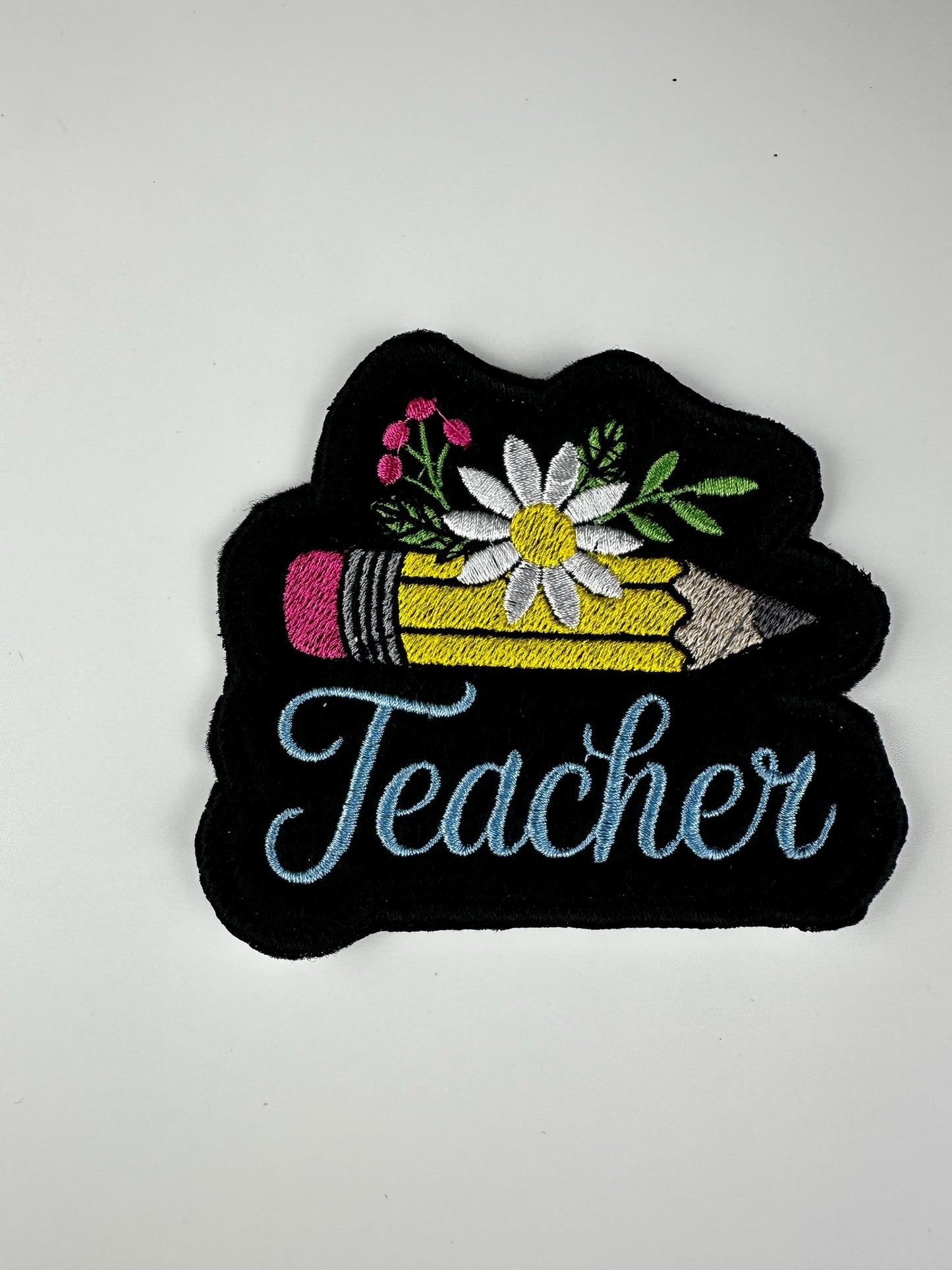 Teacher Embroidery patches, School, backpack, tote bag patches. Teach, books,   8.75