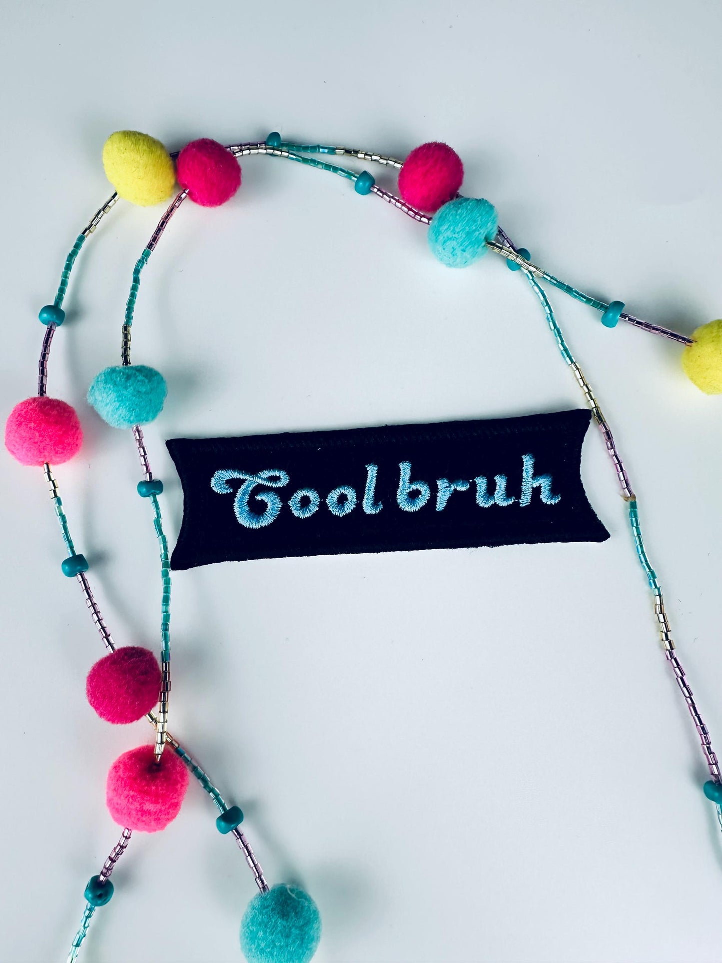 Cool Bruh Embroidery Patch-Bruh backpack patch-ight blue, Royal blue, gold 6.00