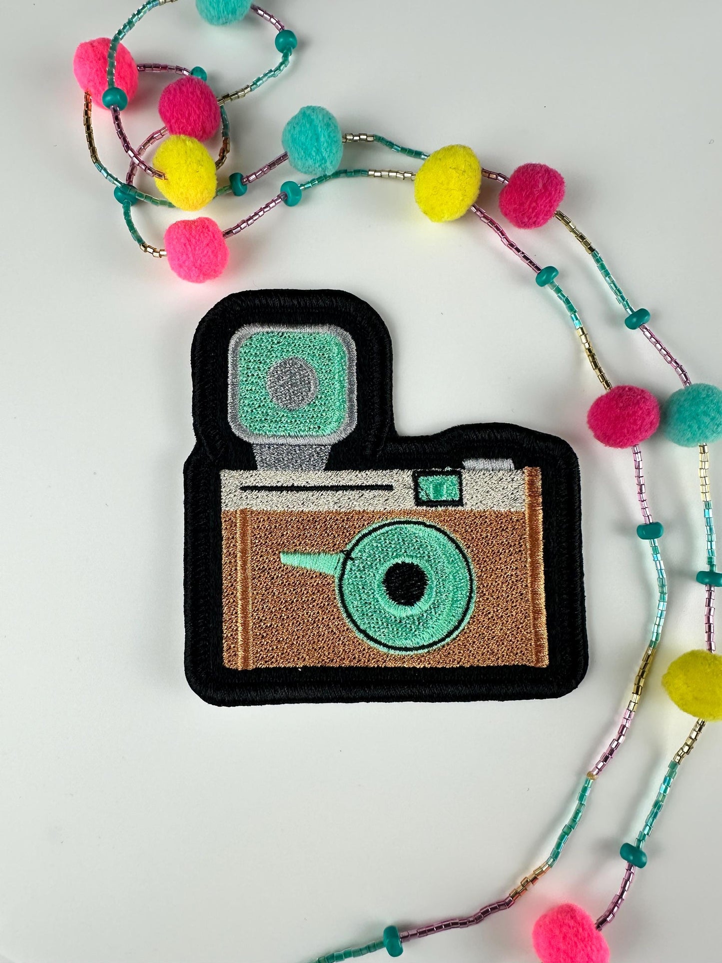 Retro Camera with Flash Embroidery Patch – Vintage Photography  8.80