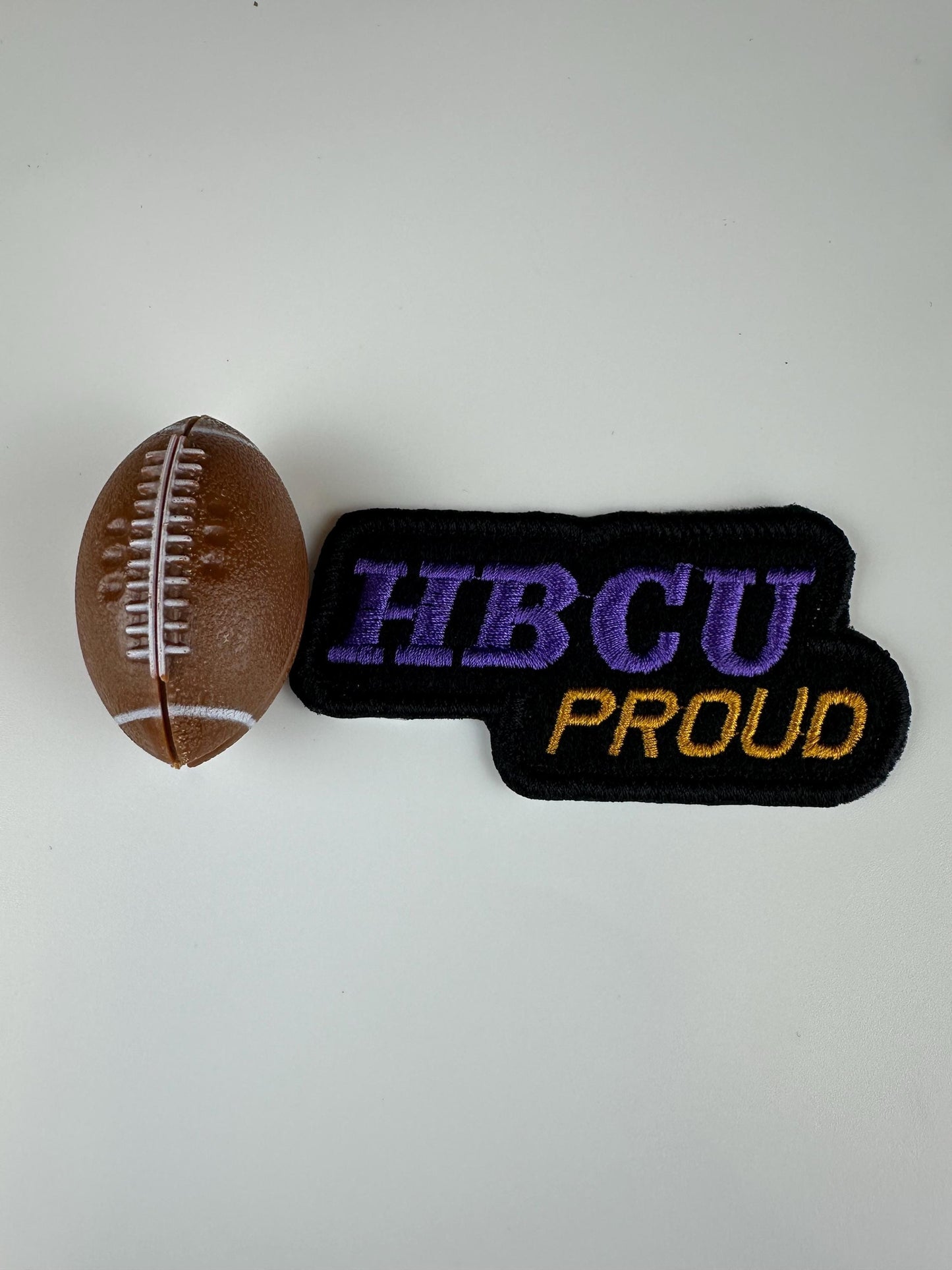 HBCU Embroidery Patch, Black College Pride Patch, Sew On with Iron-On Adhesive for Placement (football, jersey are props not included)