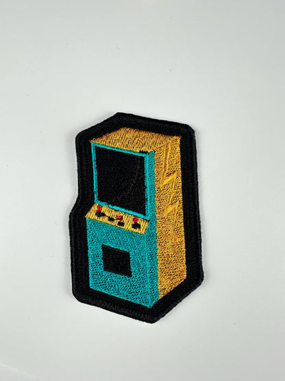 Retro Arcade Machine Embroidery Patch-Vintage Gaming Patch-Classic stand-Up Arcade game Sew on Patch  8.20