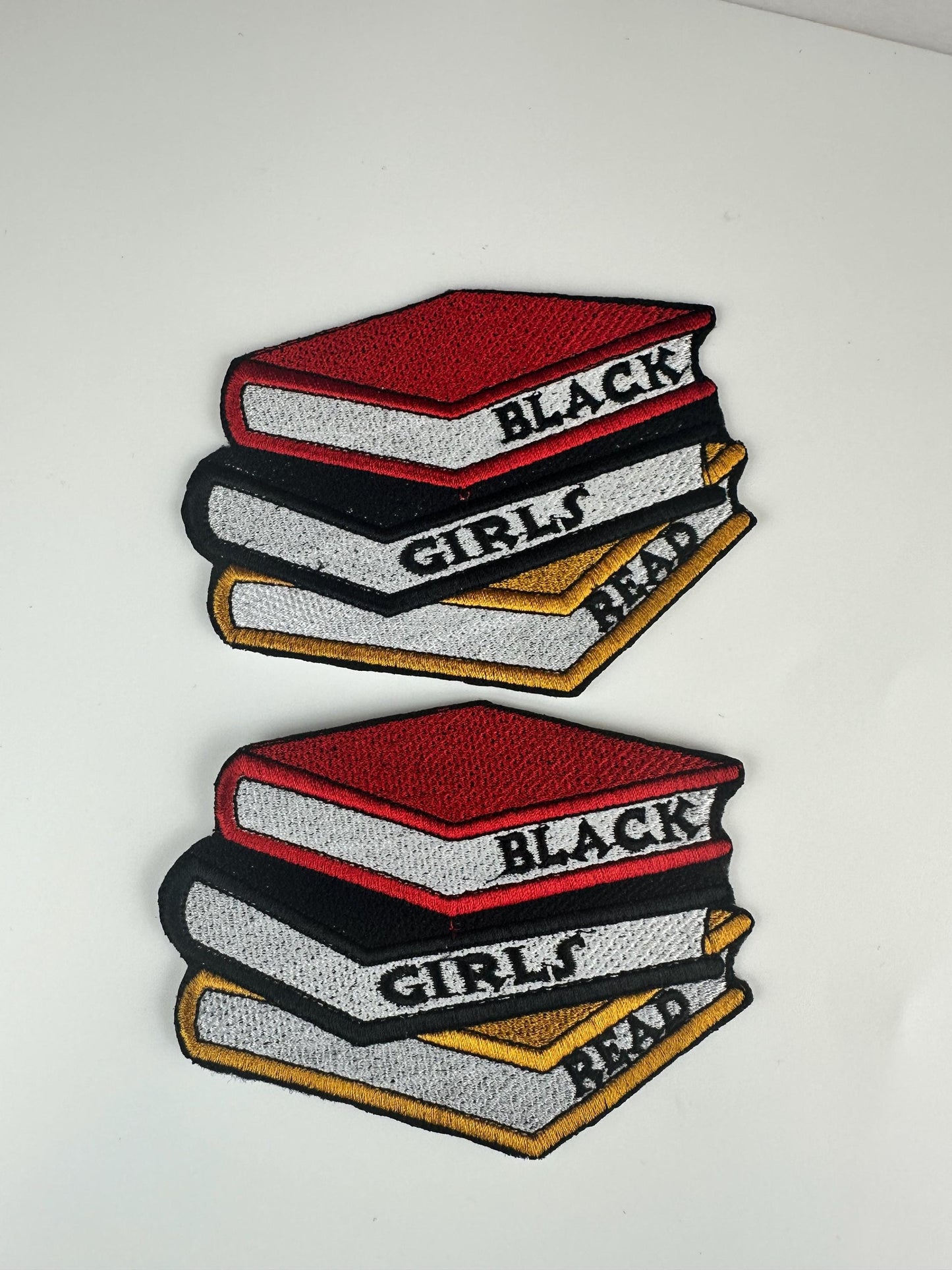 Black Girls Read Embroidery Patch:  4 1/4" Patch...Book Lover Patch