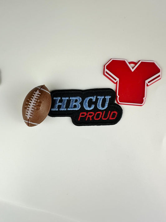 HBCU Embroidery Patch, Black College Pride Patch, Sew On with Iron-On Adhesive for Placement (football, jersey are props not included)