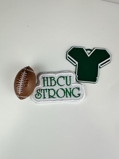HBCU Embroidery Patch, Black College Pride Patch, Sew On with Iron-On Adhesive for Placement (football, jersey are props not included)