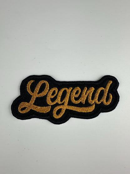 LEGEND Embroidery Patch, Iconic Vintage Ancestor Sew-On Patch for Jackets, Tote Bags & Backpacks