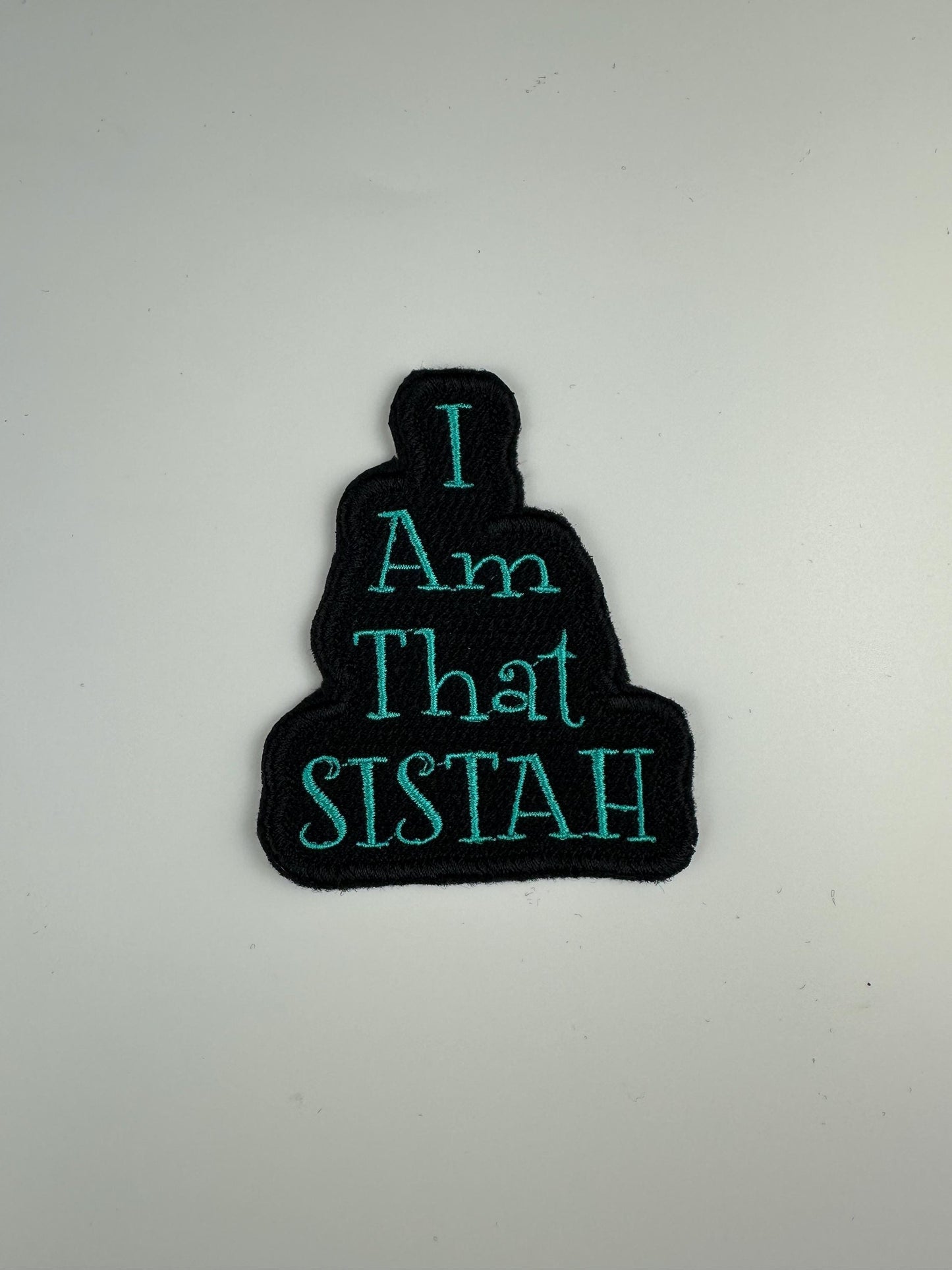 I AM THAT SISTAH Embroidery Patch, Afro Besties Gift, Sew On Patch with Iron-On Adhesive for Placement