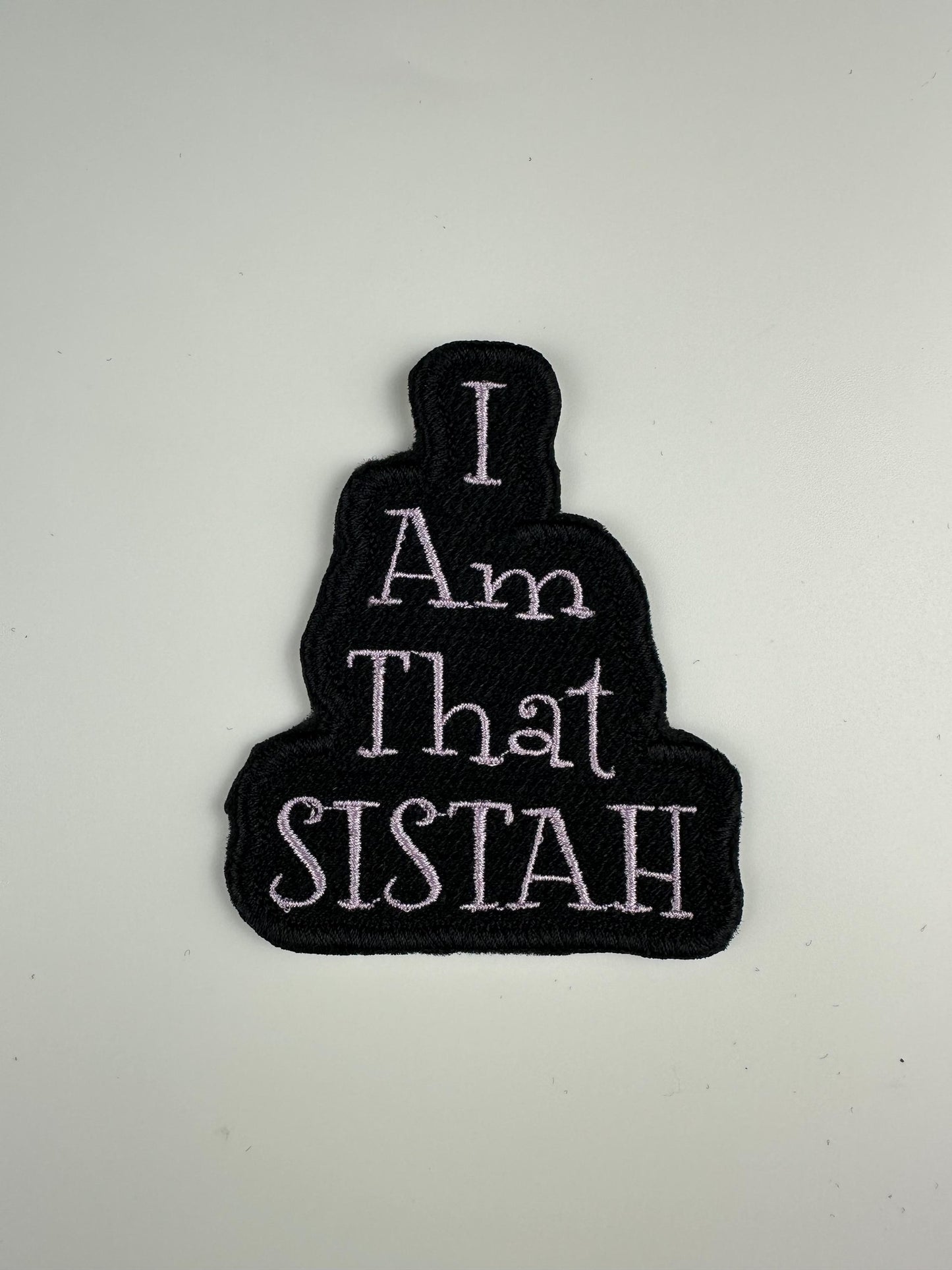 I AM THAT SISTAH Embroidery Patch, Afro Besties Gift, Sew On Patch with Iron-On Adhesive for Placement