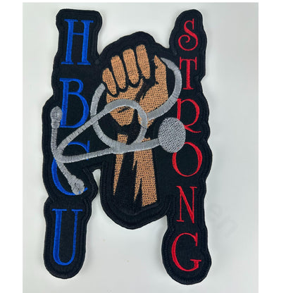 HBCU Strong Embroidery Patch: 9" patch |  Black College Pride |