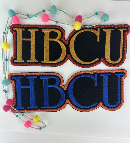 HBCU Strong Embroidery Patch: 9" Embroidery patch |  Black College Pride | Black Excellence