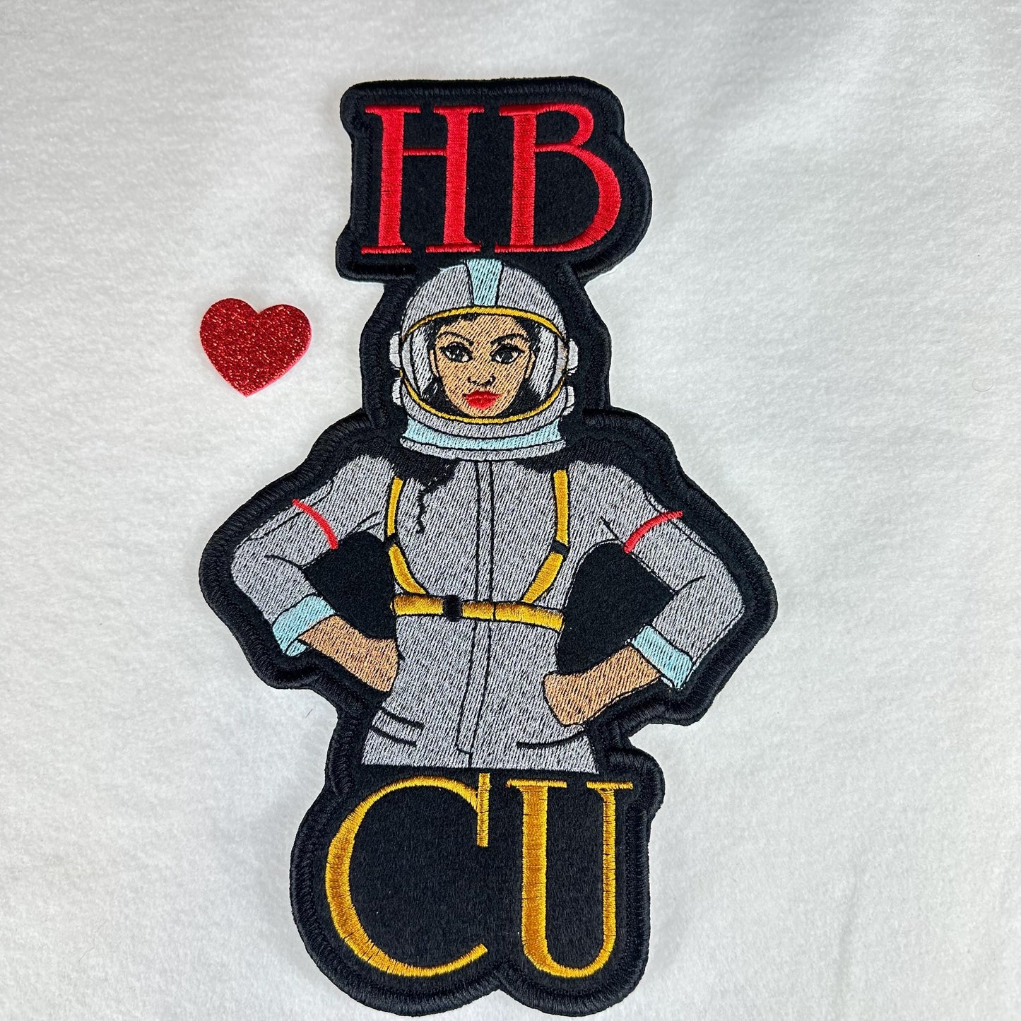 HBCU Female Astronaut Patch | Black Woman Space Explorer, Inspirational HBCU Pride