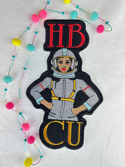 HBCU Female Astronaut Patch | Black Woman Space Explorer, Inspirational HBCU Pride