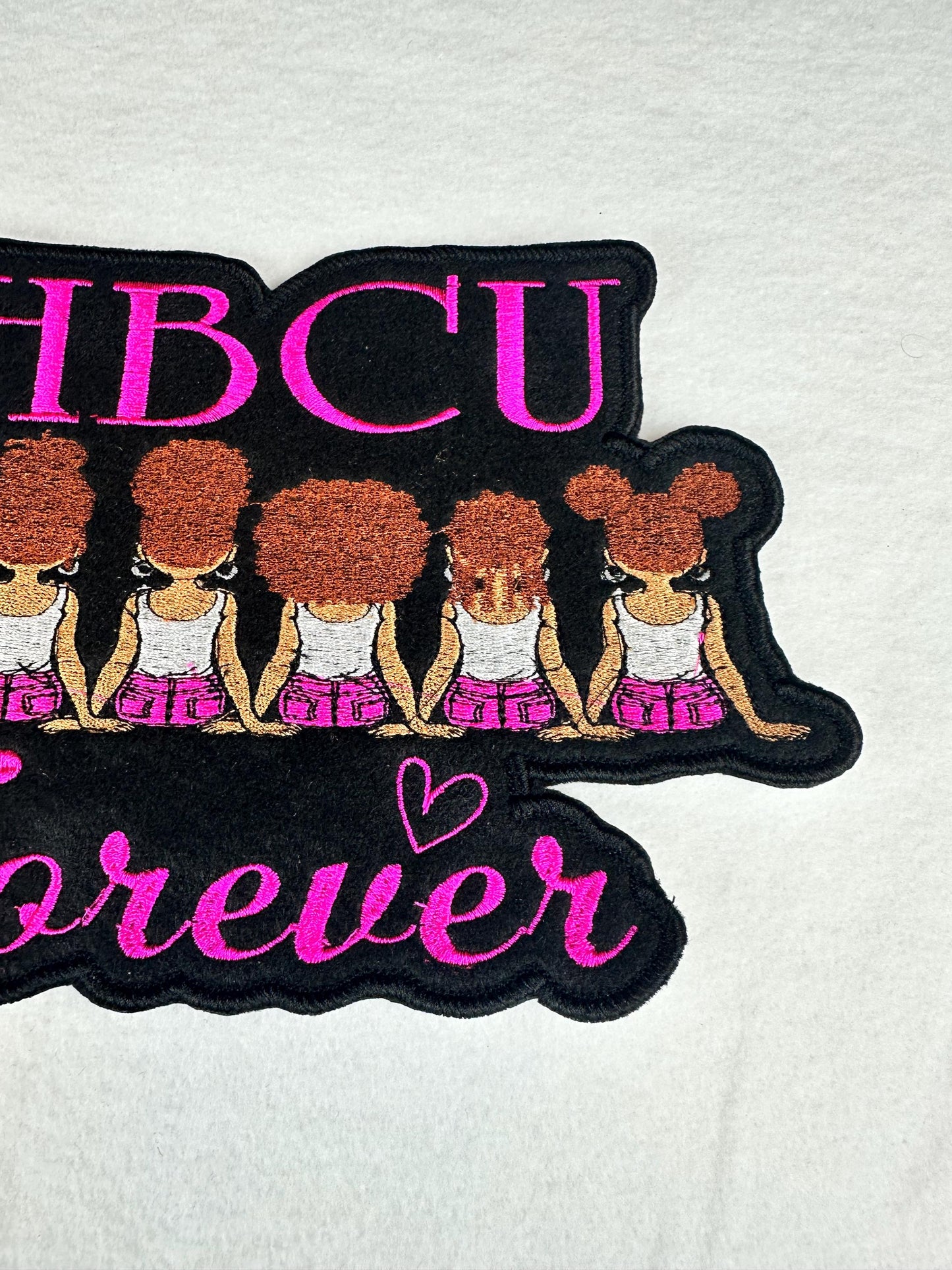 HBCU Forever Female Friends Patch, Black College Pride Iron On Embroidery Patch, Black Girl Magic HBCU Grad Gift for Jackets & Bags